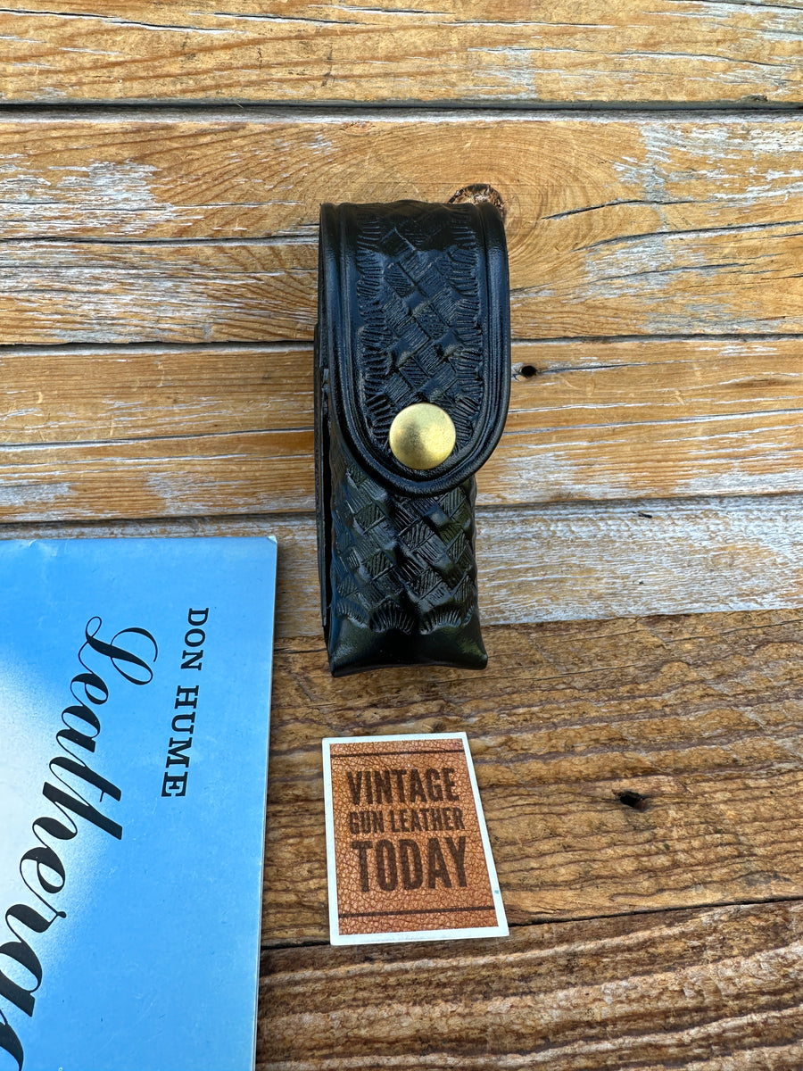 Don Hume C309F Black Basket Leather Snap 2oz OC Mace Holder MK2 OC10