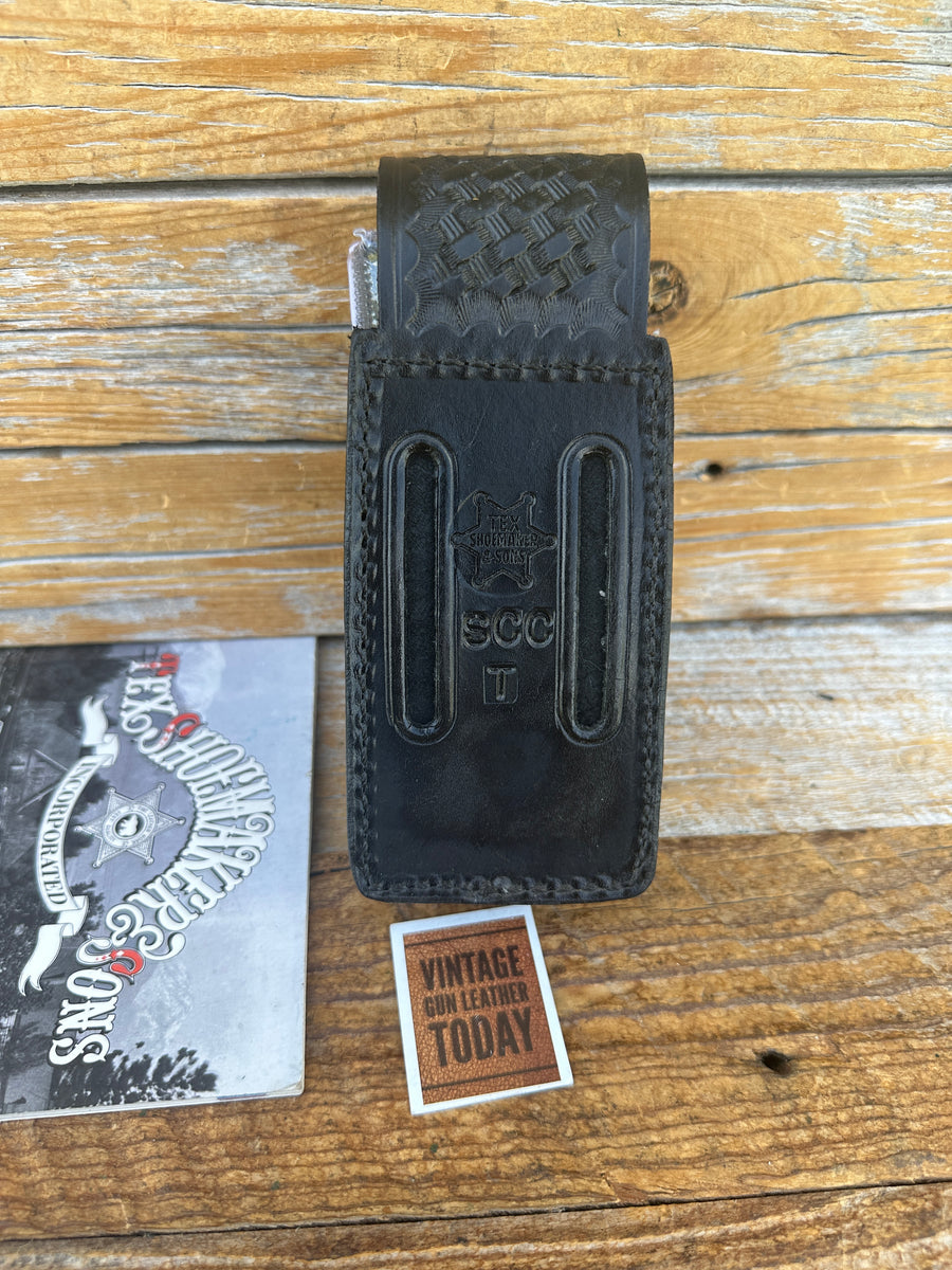 Tex Shoemaker Duty SCC T Black Basketweave Leather Tourniquet Holder H