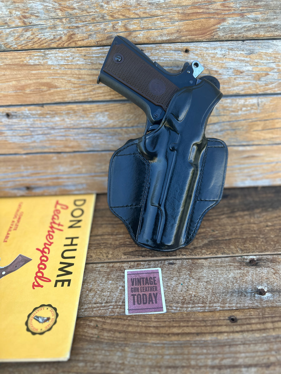 Don Hume Black / Brown Leather H721 105 OWB Holster For Colt 1911 5