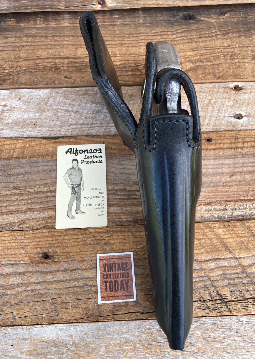 Alfonso's Plain Black Leather Border Patrol Holster For S&W L 586