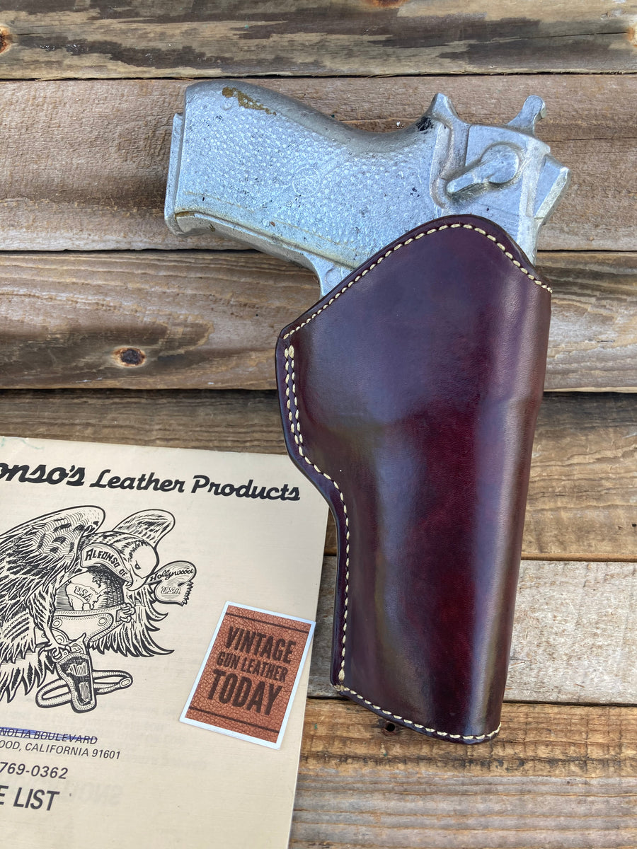 Alfonsos Of Hollywood Cordovan Leather Lined Holster For S&W 4506 