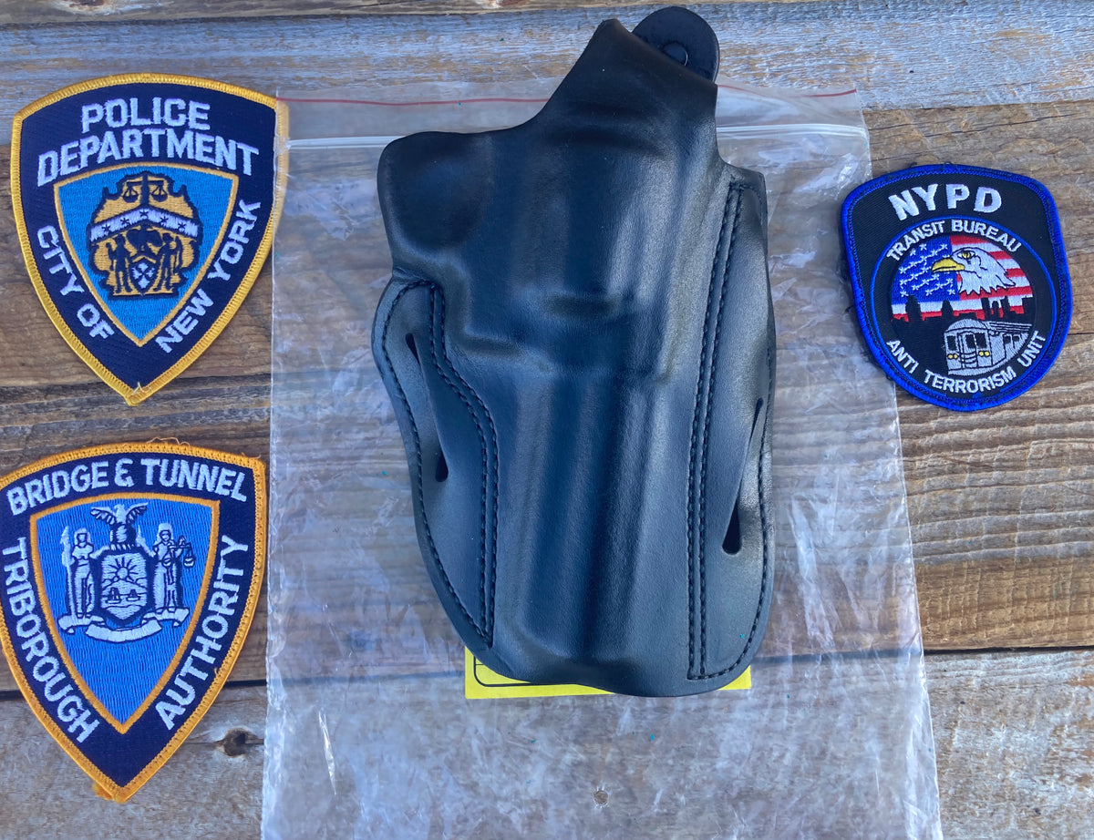 Vintage 1990's MARCO Black Leather Holster For NYPD 4