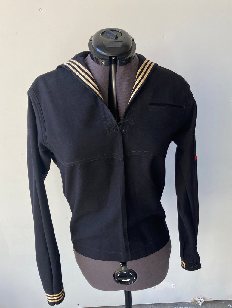 Original Military Vintage  Navy Sailor Kracker Jack Blue Wool Tunic