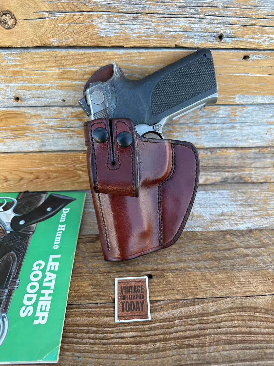 thumbnail image 2 of Cebeci Brown Leather IWB/OWB/SOB Concealment Holster – Ambidextrous – Fits Most Auto & Revolver Models (Choose Your Gun) 2 of 6