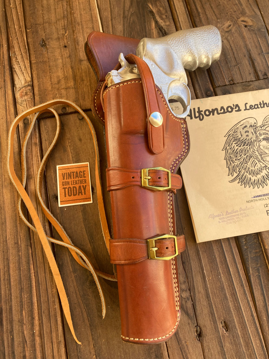 絶品】 Vtg AE Nelson Brown Leather RH Holster REDHAWK 363