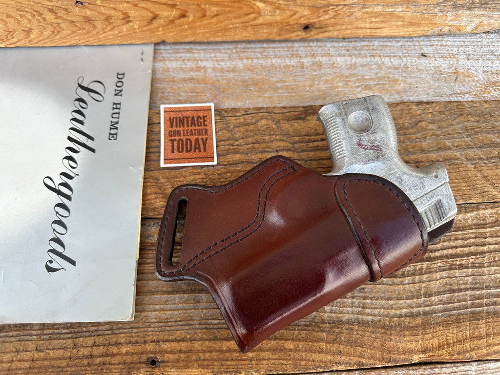 Vintage Don Hume SOB OWB Leather Holster DAH 40-FS For Smith S&W SIGMA .380