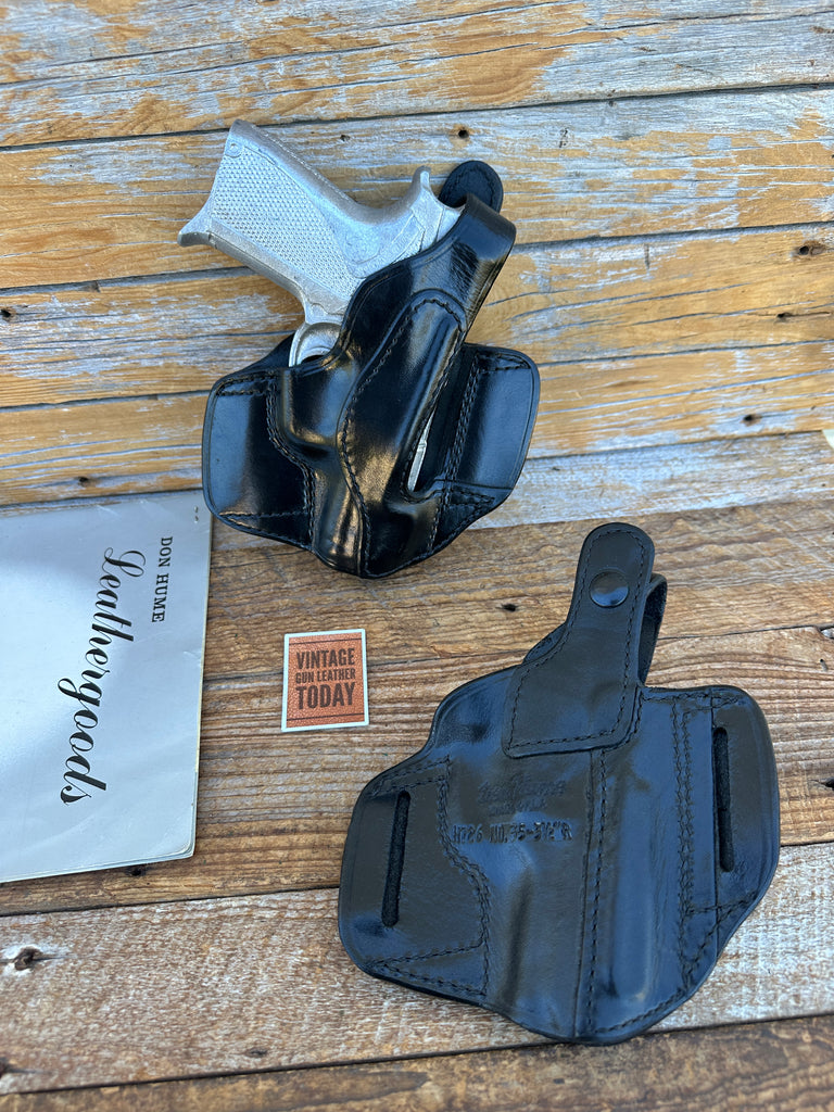 Don Hume Black Leather H726 Optics Ready Holster For  S&W 6946 Square Trigger