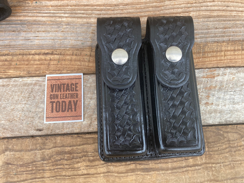 Vintage Alfonso's Leather Double Magazine Carrier For Colt .45 1911 Single Stack