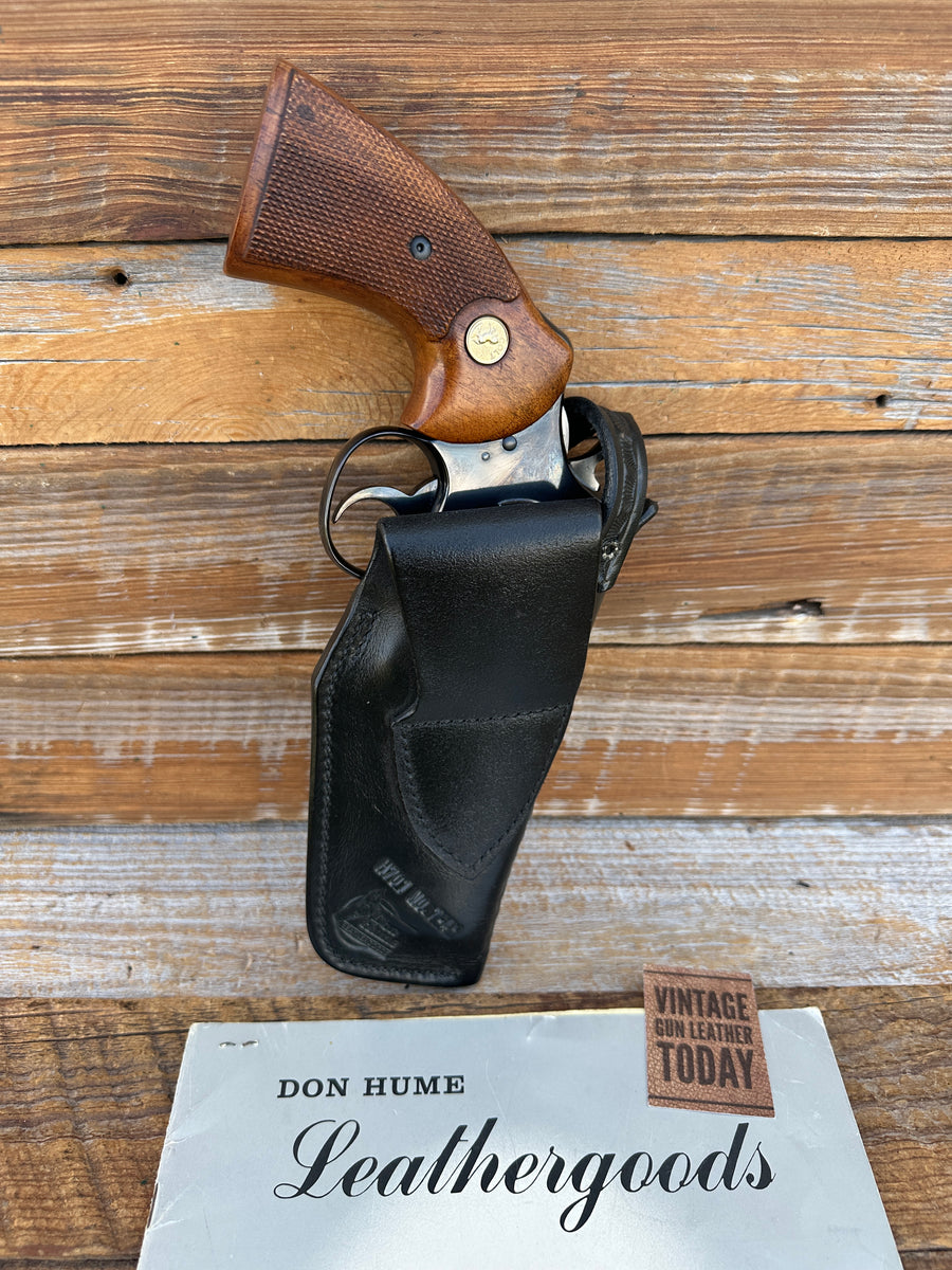 Vintage Don Hume Threepersons Leather Basket Holster For Colt