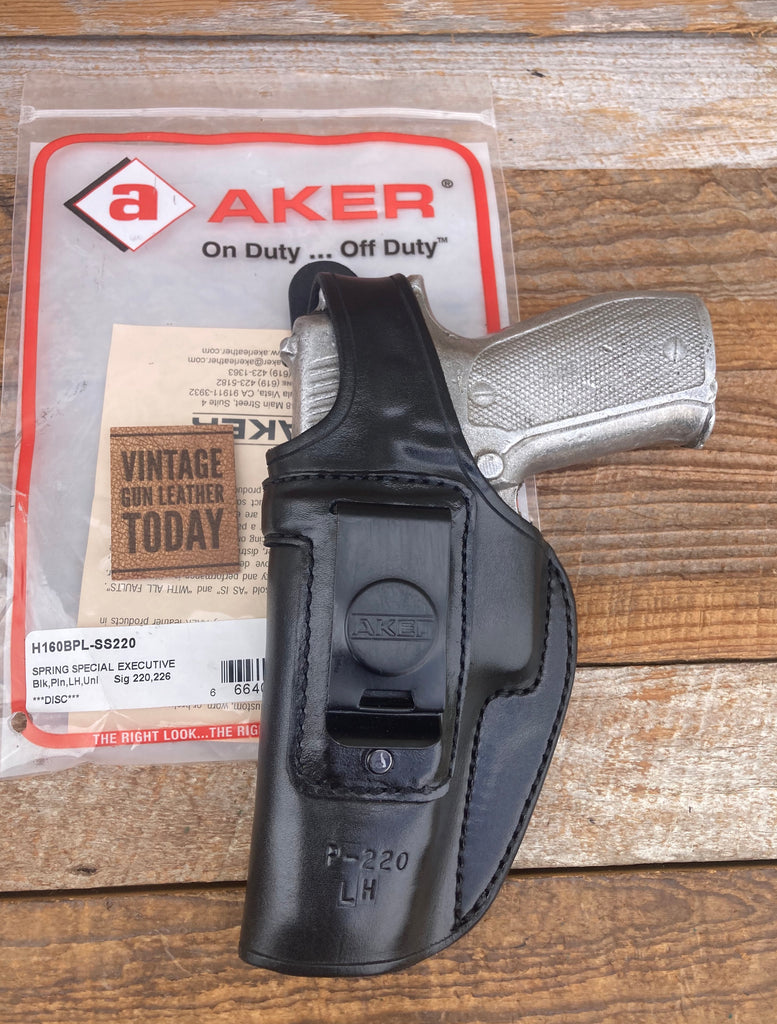 AKER  Black Leather IWB Spring Special Executive Holster For Sig P220 226 P226
