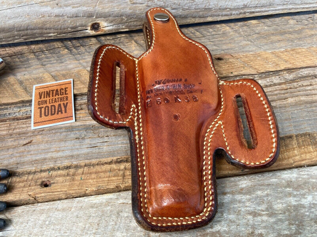 Alfonsos Thunderbird Brown Leather OWB Holster for S&W K Frame 4" Revolver