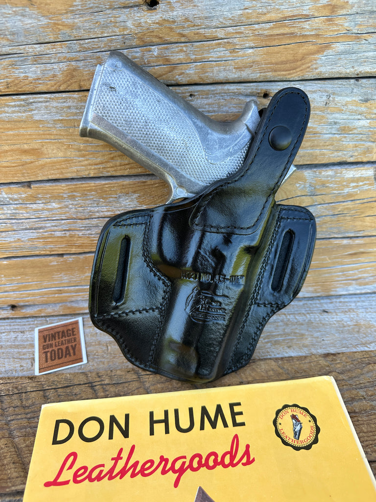 Vintage Don Hume H721 Black Leather OWB Holster for S&W Smith  1006 1086 4586