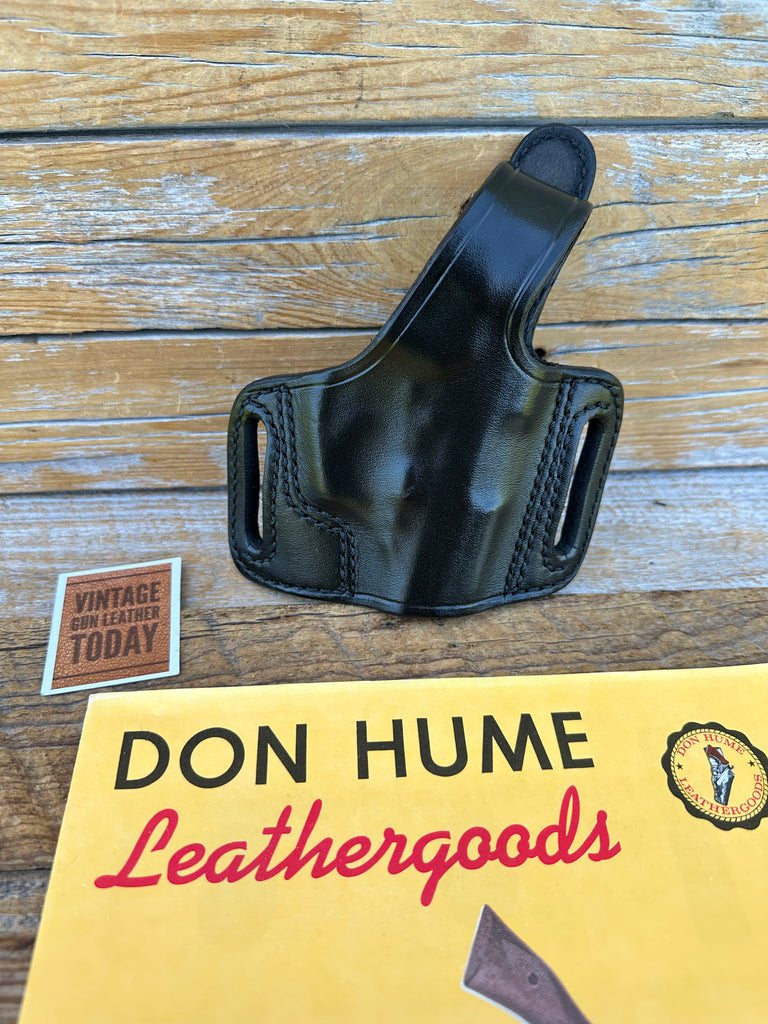Vintage Don Hume Black Leather H717 33 OWB Holster Bersa Thunder .380 Right