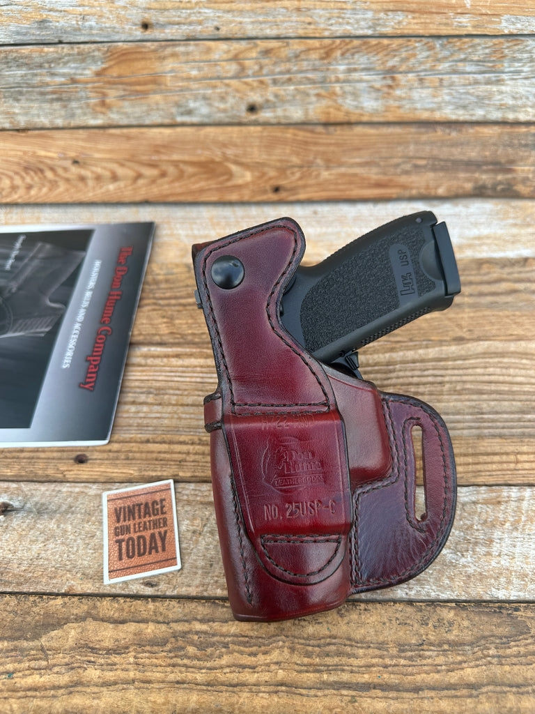 Don Hume H722 Natural Brown Leather OWB Holster For Heckler Koch USP Compact P2K