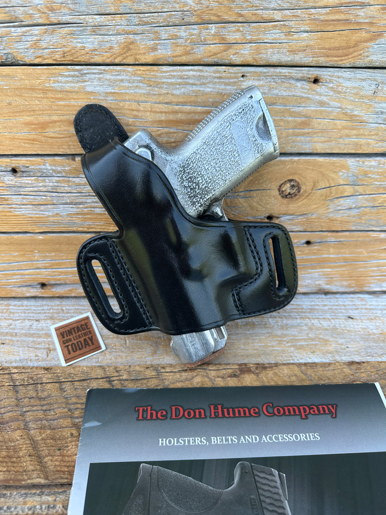 Vintage Don Hume H717 Open Slot Black Leather OWB Holster For H&K USP 9 .40