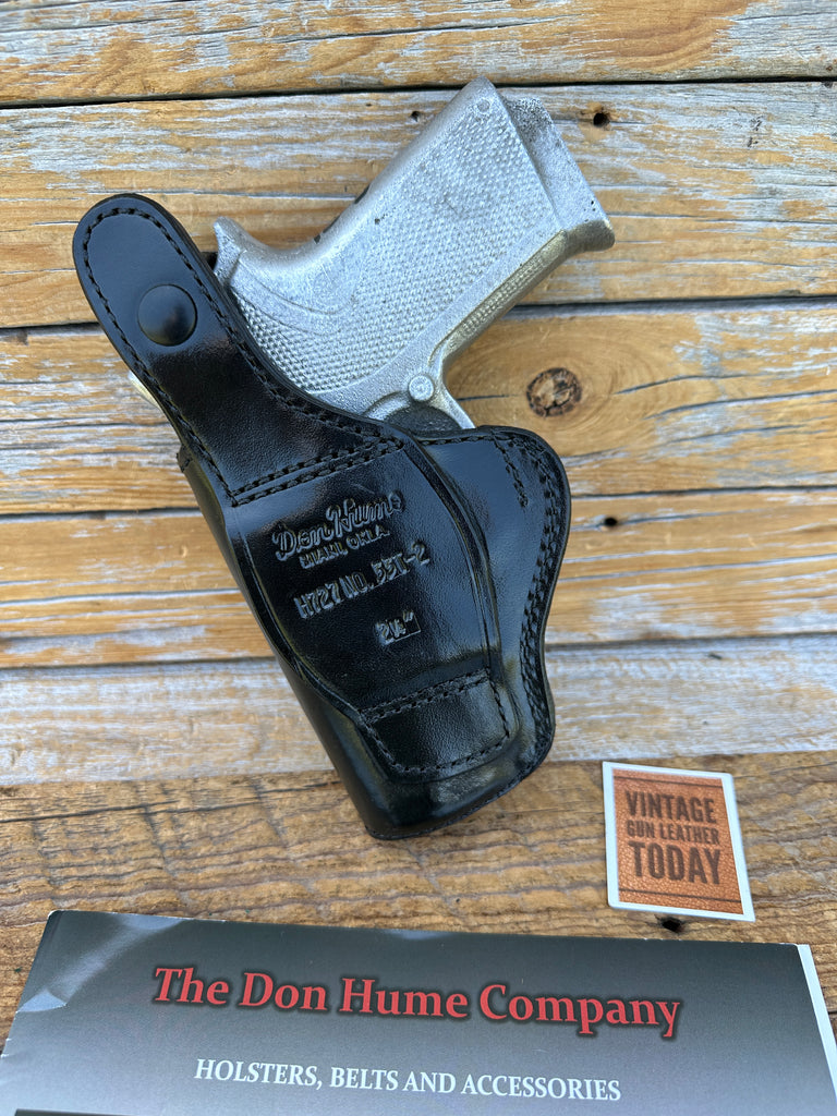Don Hume H 727 High Ride Black Leather Holster For S&W 4513T 4553T w/ Rail