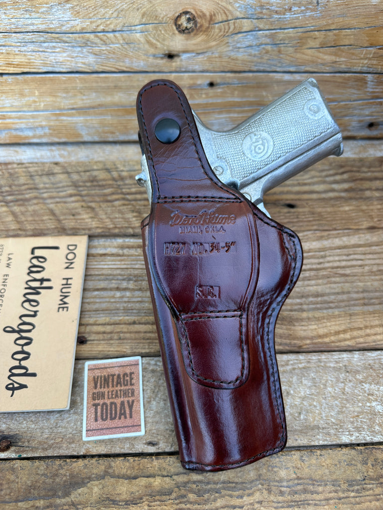 Don Hume H 727 High Ride Brown Leather OWB Holster For Colt Double Eagle