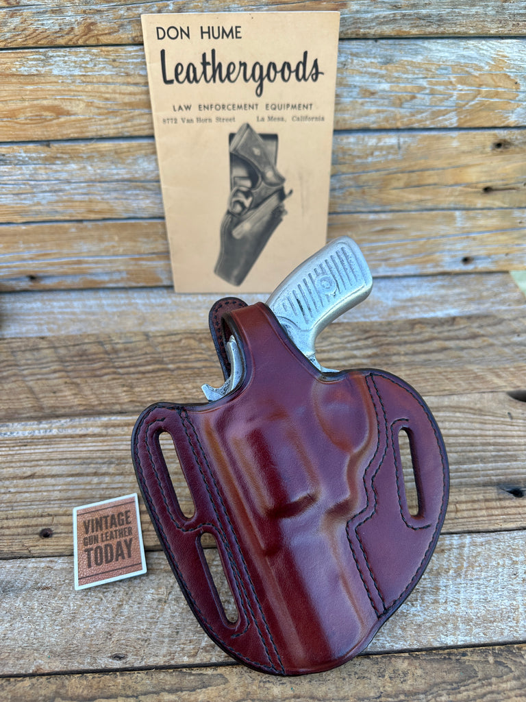 Don Hume SSCD Brown Leather 3 Slot OWB Holster for Ruger SP 101 3 1/16"