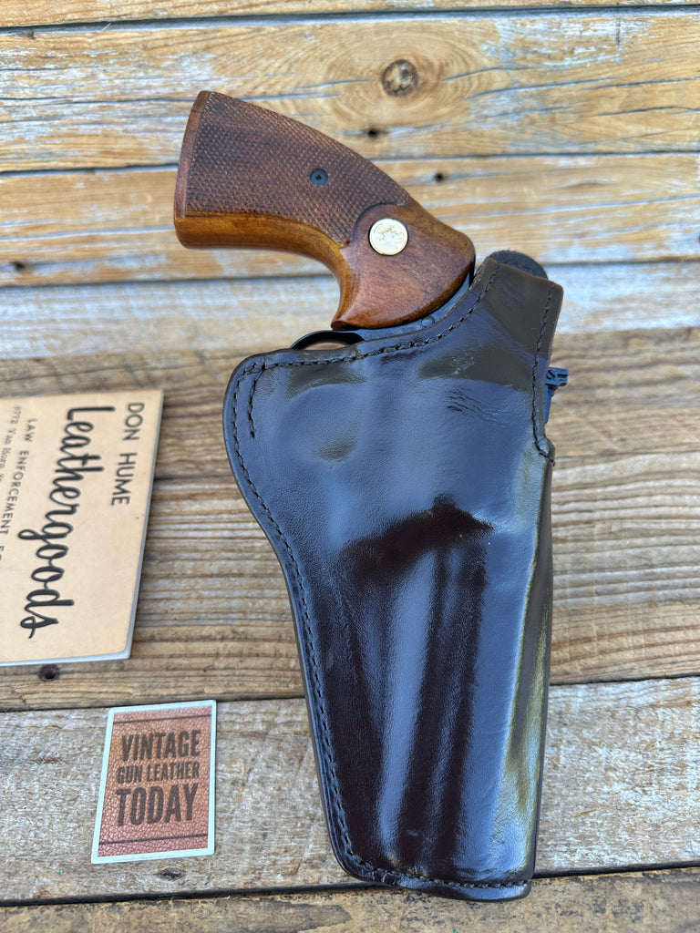 Don Hume H 727  7-4 High Ride Brown Leather Holster For 4" Colt GP100 686 Taurus