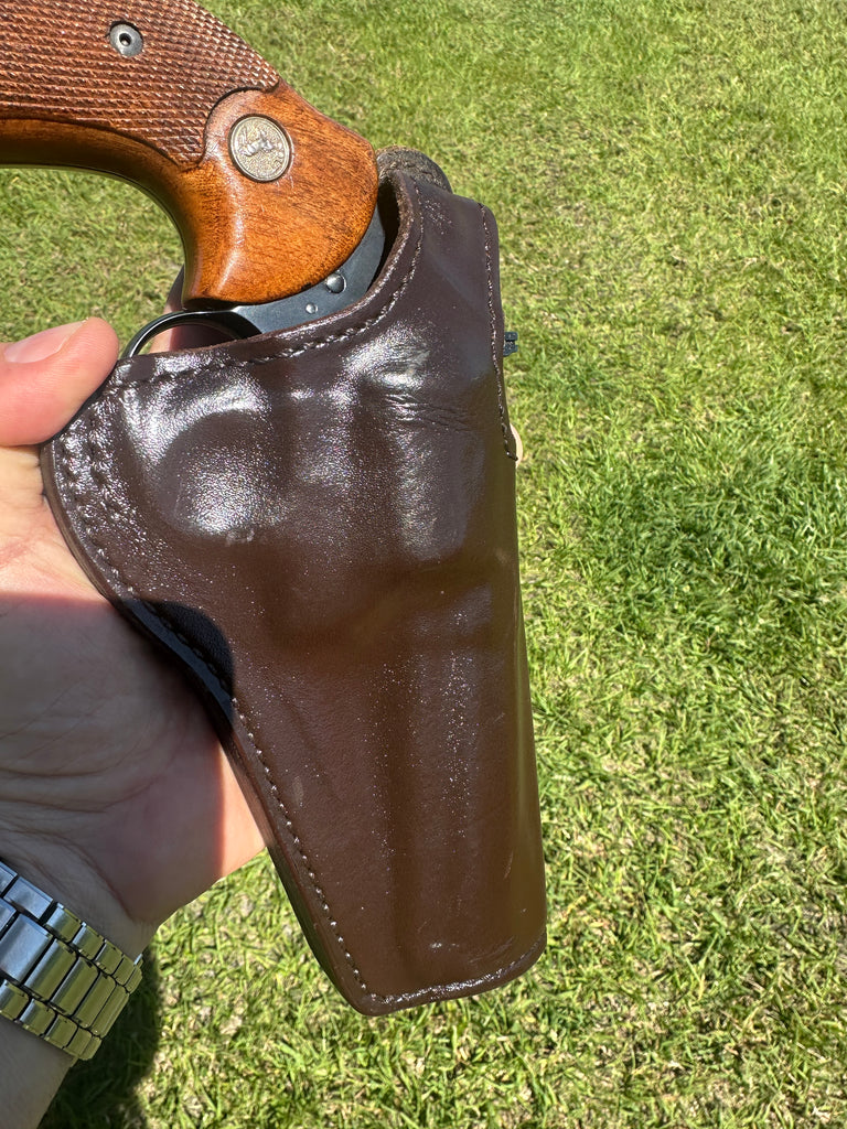 Don Hume H 727  7-4 High Ride Brown Leather Holster For 4" Colt GP100 686 Taurus