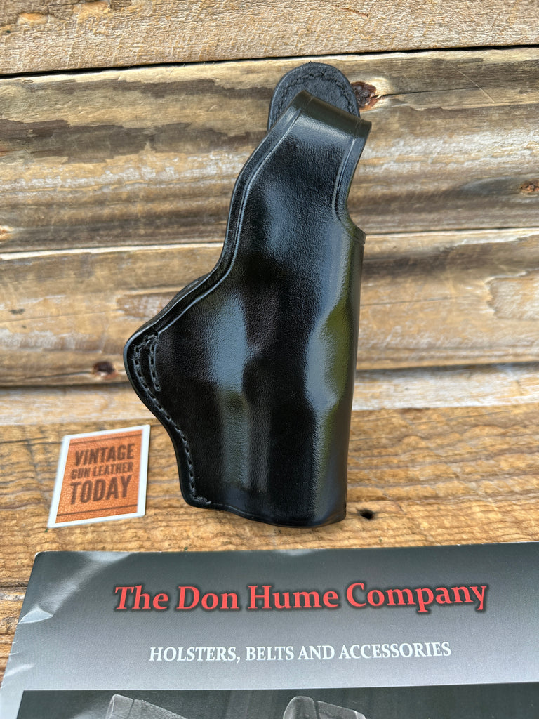 Don Hume H 727 High Ride Black Leather OWB Holster For Colt Defender Series 90