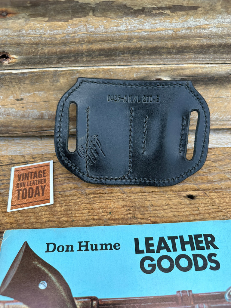 Don Hume BLACK Leather 1" Flashlight 200B Magazine Carrier For Steel Single