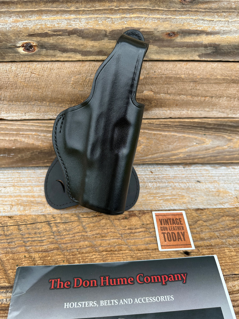 Don Hume Black Leather OWB Paddle Holster For Taurus 24/7 9mm