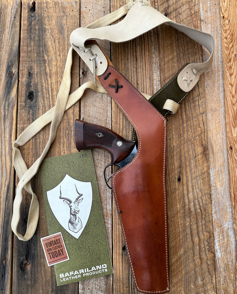 Vintage Safariland Elk Lined 101 Shoulder Holster Medium Revolver Holster 6" K