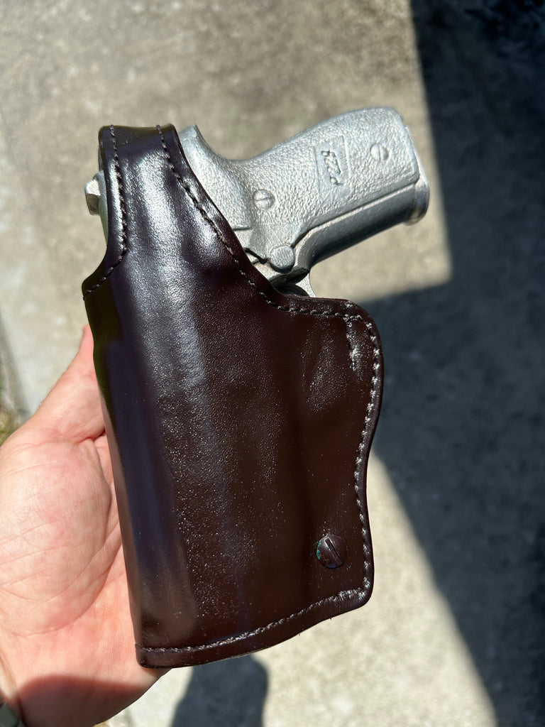 Vintage Don Hume Brown Leather Lined Duty Holster For Sig P228 P229 228 229