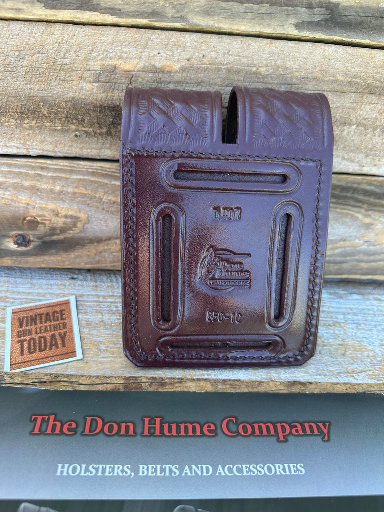 Don Hume D407 FF Brown Basket Double Magazine Carrier For HK Sig GLOCK 19 23 32