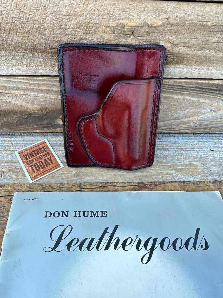 Vintage Don Hume Brown Leather Pocket Holster for Jennings J22 .22 Auto
