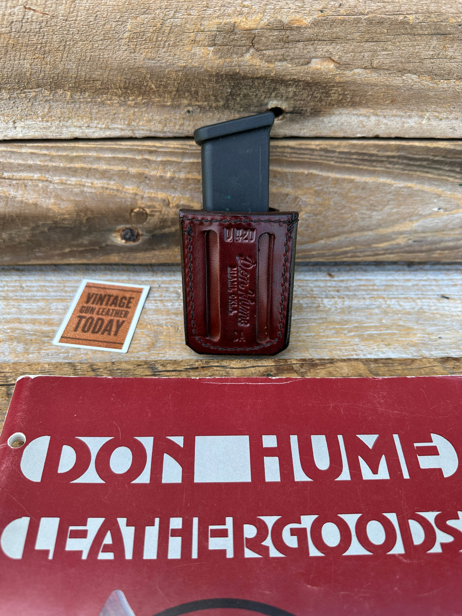 Portacaricatore Don Hume D420 Marrone – Pelle, OWB Per Sig P239, 1 Caricatore