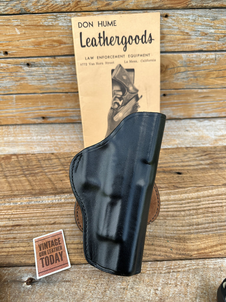 Don Hume H720 OT XD405   Black Leather OT Paddle Holster For Springfield XD 40-5