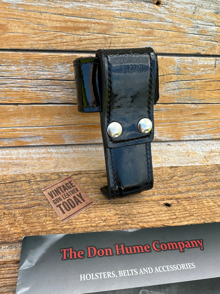 Don Hume D422 Black Parade Gloss Clarino Leather Universal Radio Walkie Holder