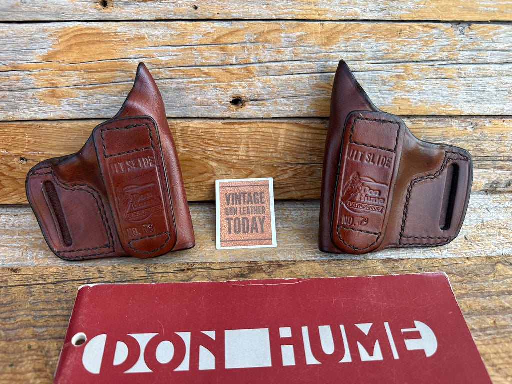 Vintage Don Hume Saddle Brown OWB Holster for American Derringer Model 1 M-1 .45