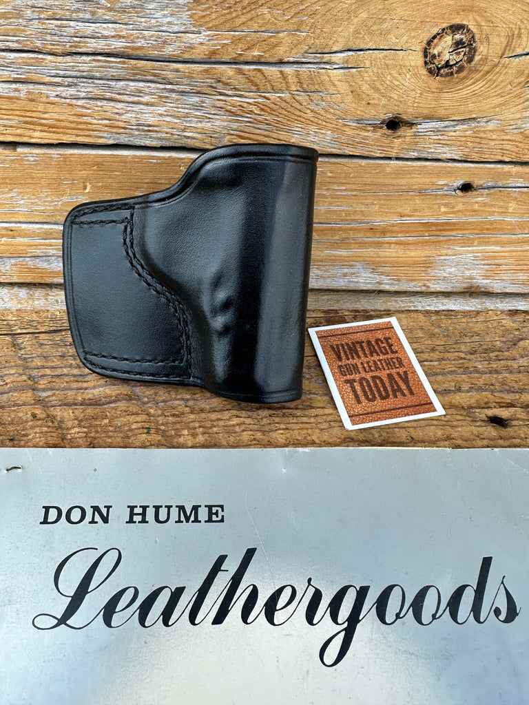 Vintage Don Hume JIT Slide Black  Leather OWB Holster for Phoenix HP 22 LR
