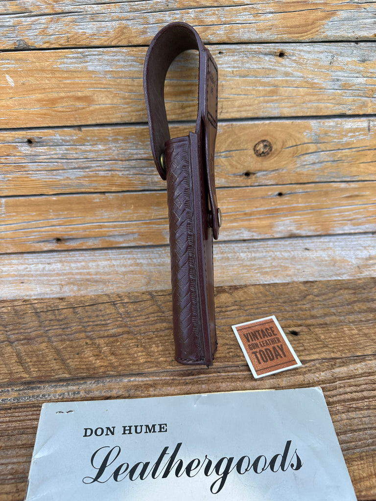 Don Hume C126 Brown Basket Baton Holder With Flap For ASP 26" w/ Brass