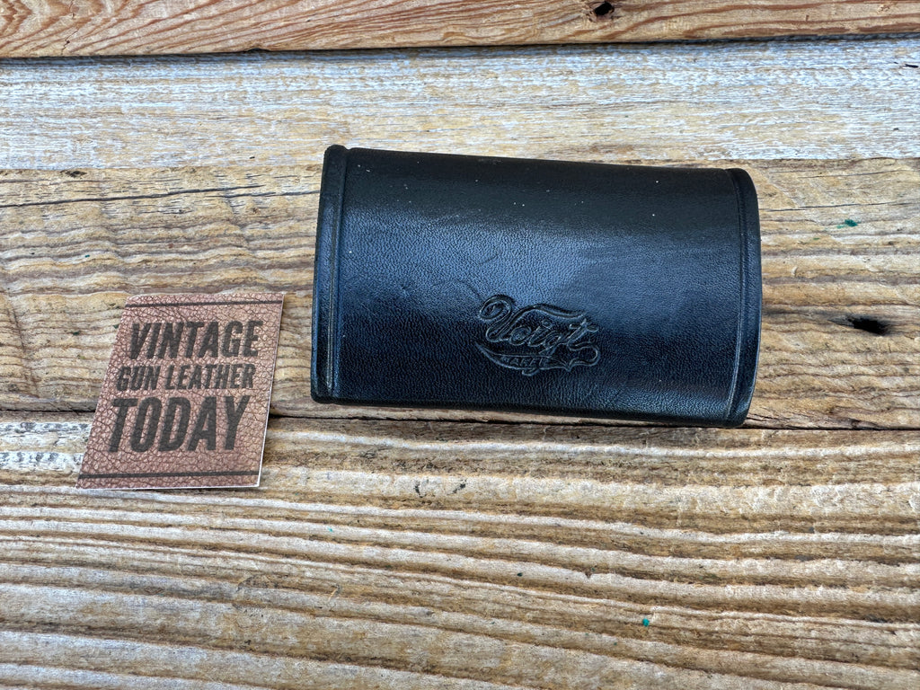VOIGHT Black Basket Leather Cartridge Bullet Ammo Belt Pocket Carrier Drop Pouch