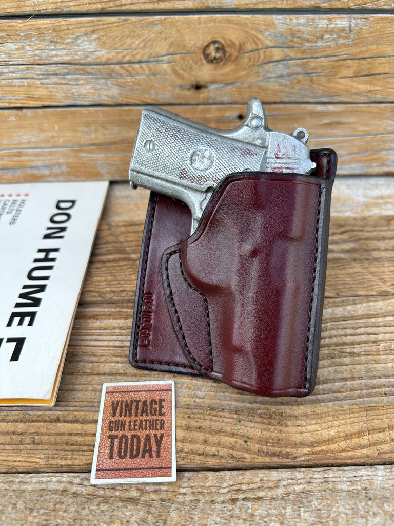 Vintage Don Hume Brown Leather 002 60-1 Pocket Holster for Colt Government .380