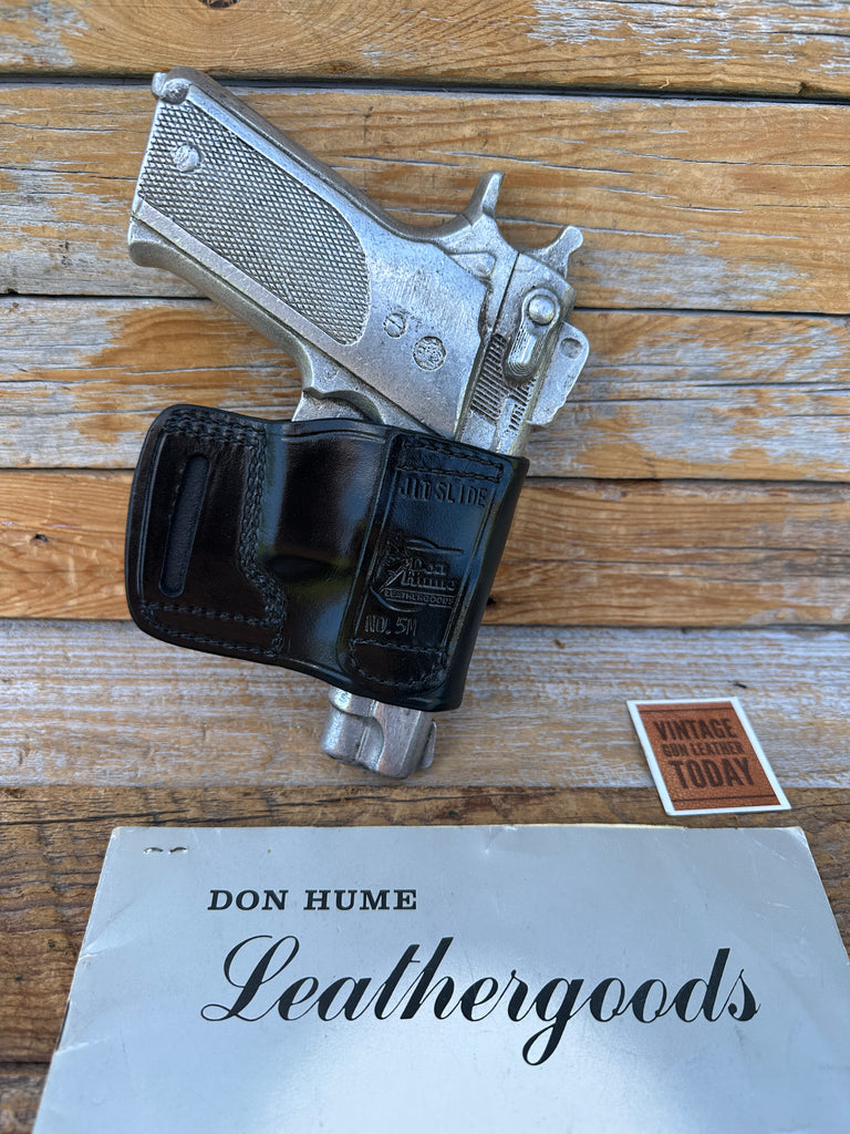 Vintage Don Hume  Leather OWB JIT SLIDE For S&W 39 59 439 459 639 659 3904 5904