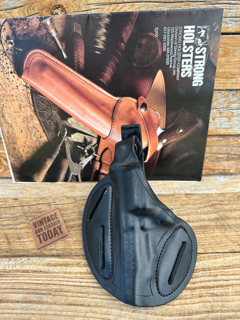 Strong 830 3 Slot Black Leather OWB Holster For S&W 10 13 64 65 547 3" Left