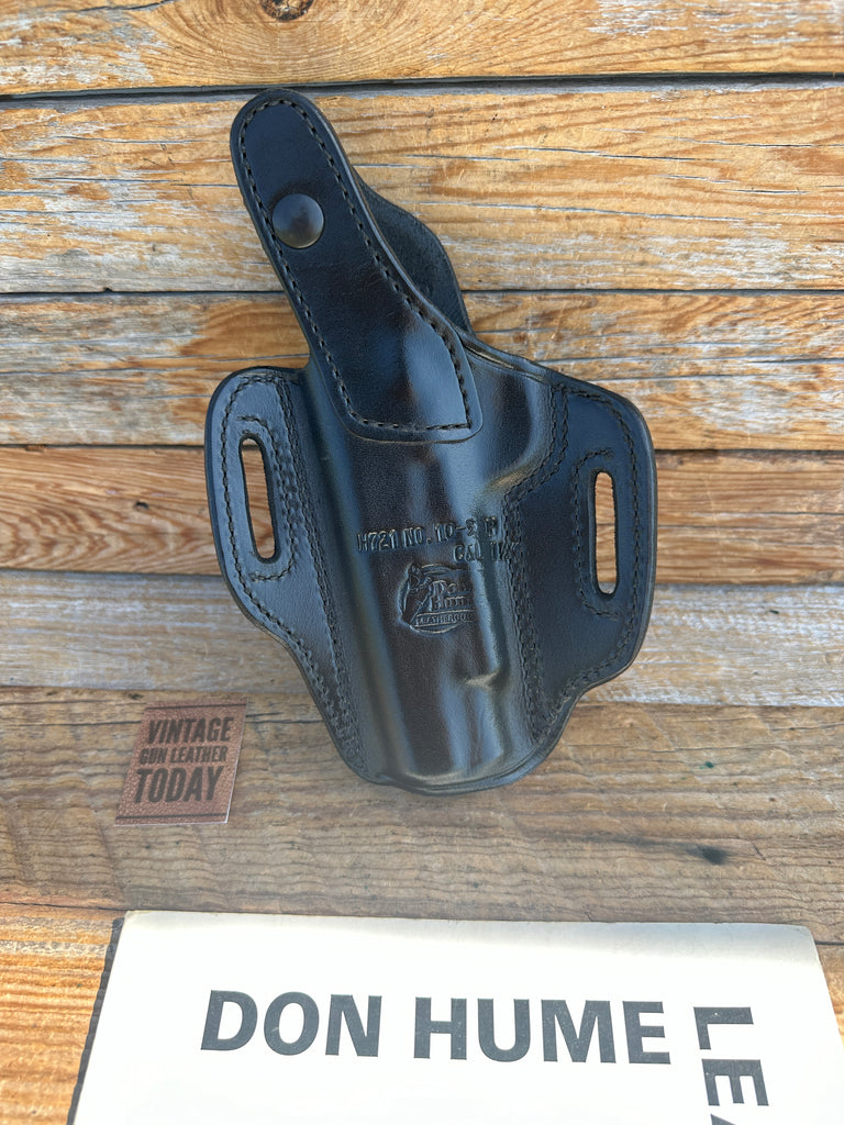 Don Hume Black Leather H721 10-5 OP OWB Holster For Kimber Springfield 1911 R