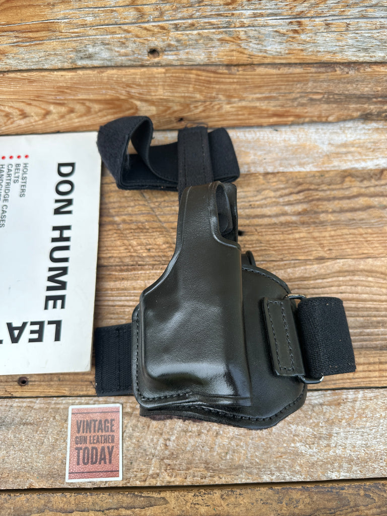 Don Hume Black leather Ankle Holster For Kel Tec P3AT 2nd Generation Right