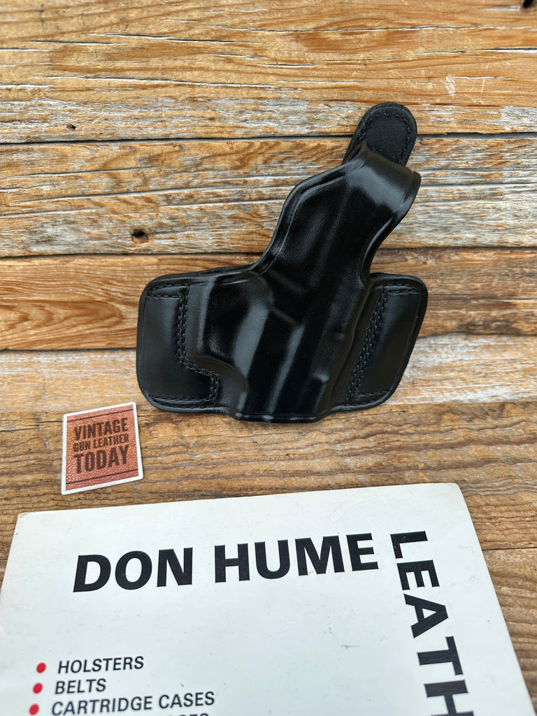 Vintage Don Hume H717 Open Slot Black Leather OWB Holster For Sig P229R DAK Rail