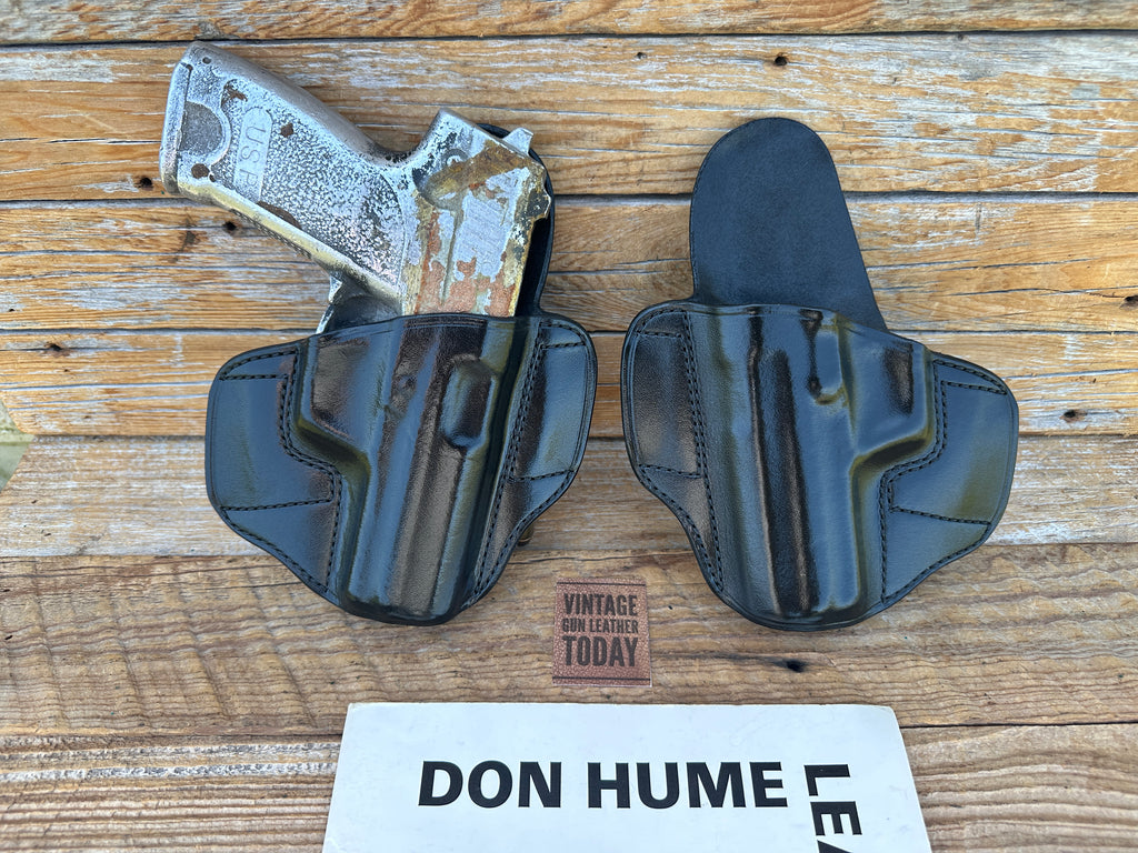Vintage Don Hume Black Leather H721 OT 25USP-1 Double 9 Holster for H&K USP 45
