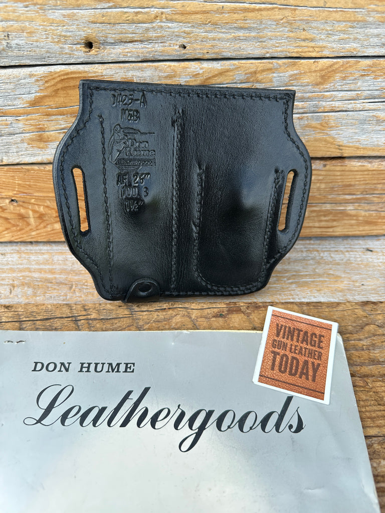 Don Hume Black Leather 100B Magazine Carrier 26" ASP Baton  1 1/2" Belt