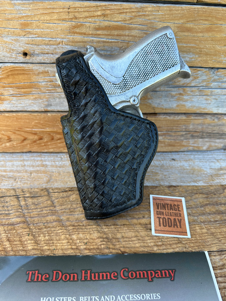 Vintage Don Hume Black OWB Basket Holster For Smith Wesson 3953 6904 6906 Round