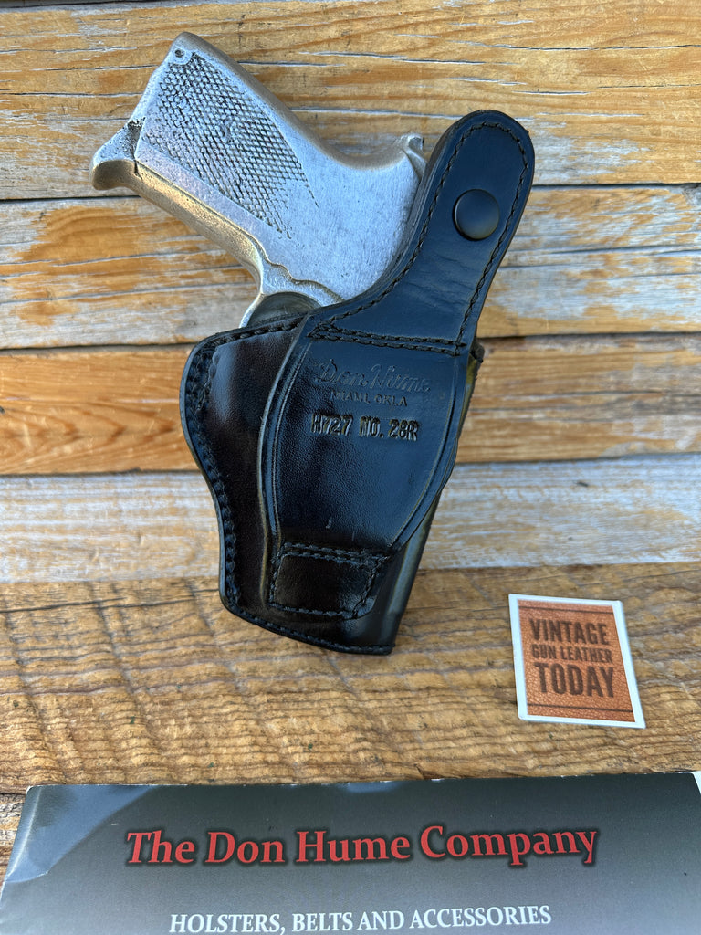 Vintage Don Hume Black OWB Basket Holster For Smith Wesson 3953 6904 6906 Round