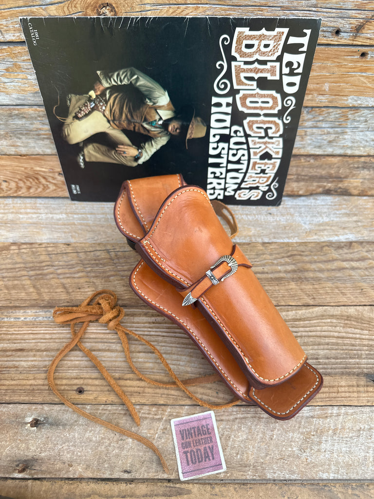 Ted Blocker Star CFD Brown Leather Cross Draw Holster for Colt Single Action 5.5