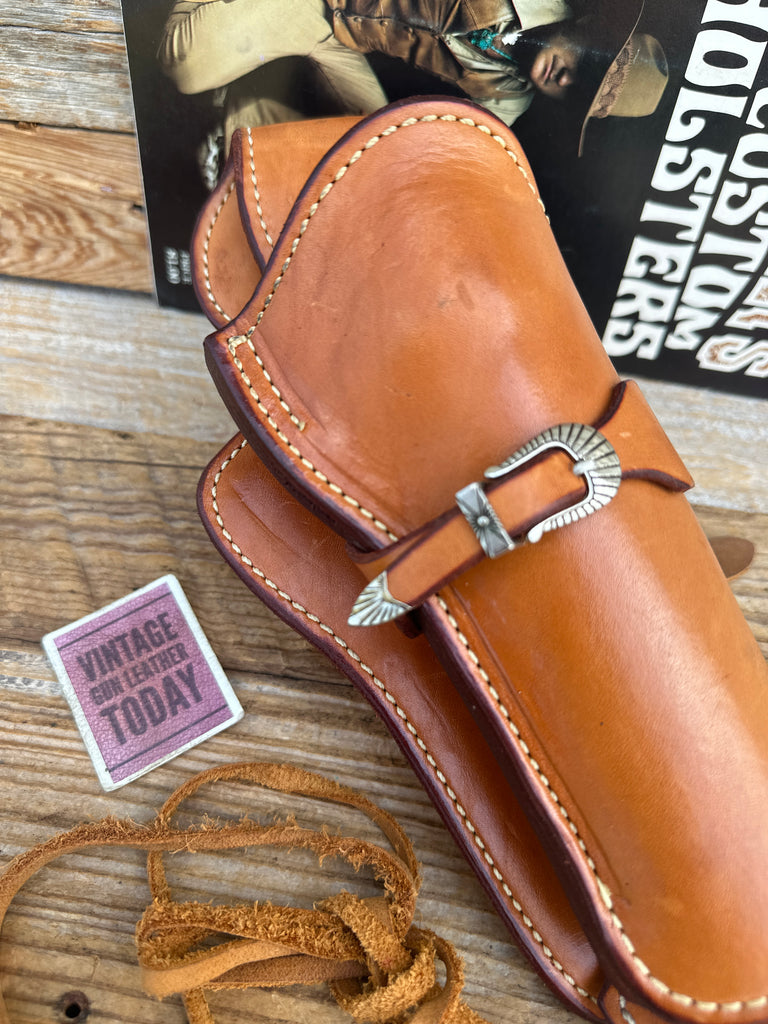 Ted Blocker Star CFD Brown Leather Cross Draw Holster for Colt Single Action 5.5